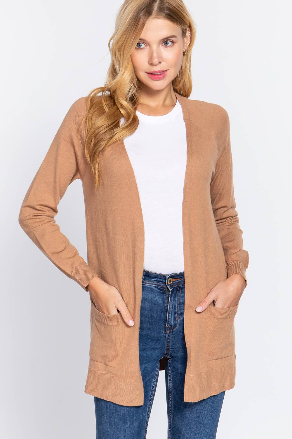 42POPS - Wholesale Cardigan - Women's - ",...SI-21342 RAGLAN SLV OPEN SWEATER CARDIGAN17