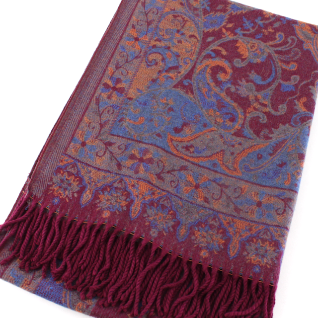 Pretty Persuasions - Wholesale Scarf - Women's - S23283 Paisley Sprigs Scarf10