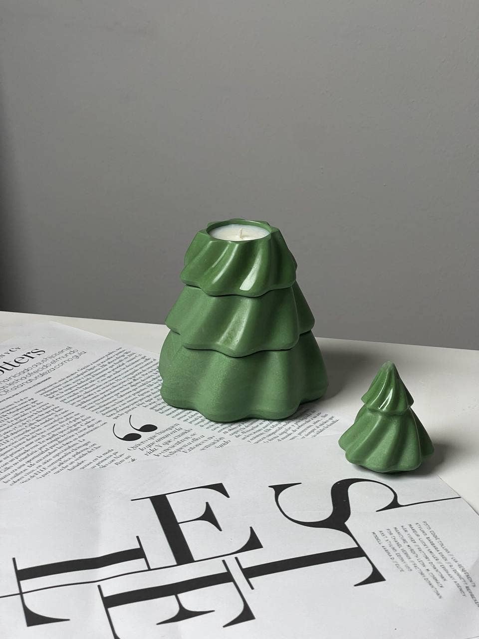 Ronaja Home - Wholesale Pillar Candle - Transforming 3-in-1 Christmas Tree Candle (Type #1)5