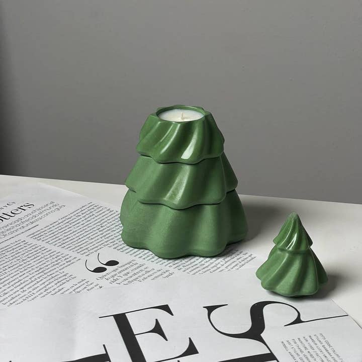 Ronaja Home - Wholesale Pillar Candle - Transforming 3-in-1 Christmas Tree Candle (Type #1)5