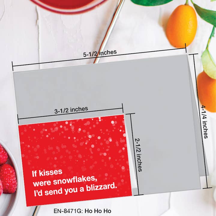 Printed Canvas - Wholesale Christmas Card - Ho Ho Ho, Greeting Card (#8471G)1