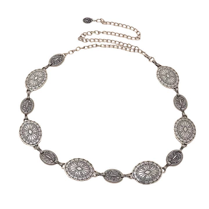 Western Boho Chain Belt- The best in the West gold for wholesale by HoopLa