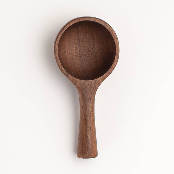 5" Large Walnut Wood Scoop - Kitchen Serving Utensil for wholesale by JBrody & Co. USA