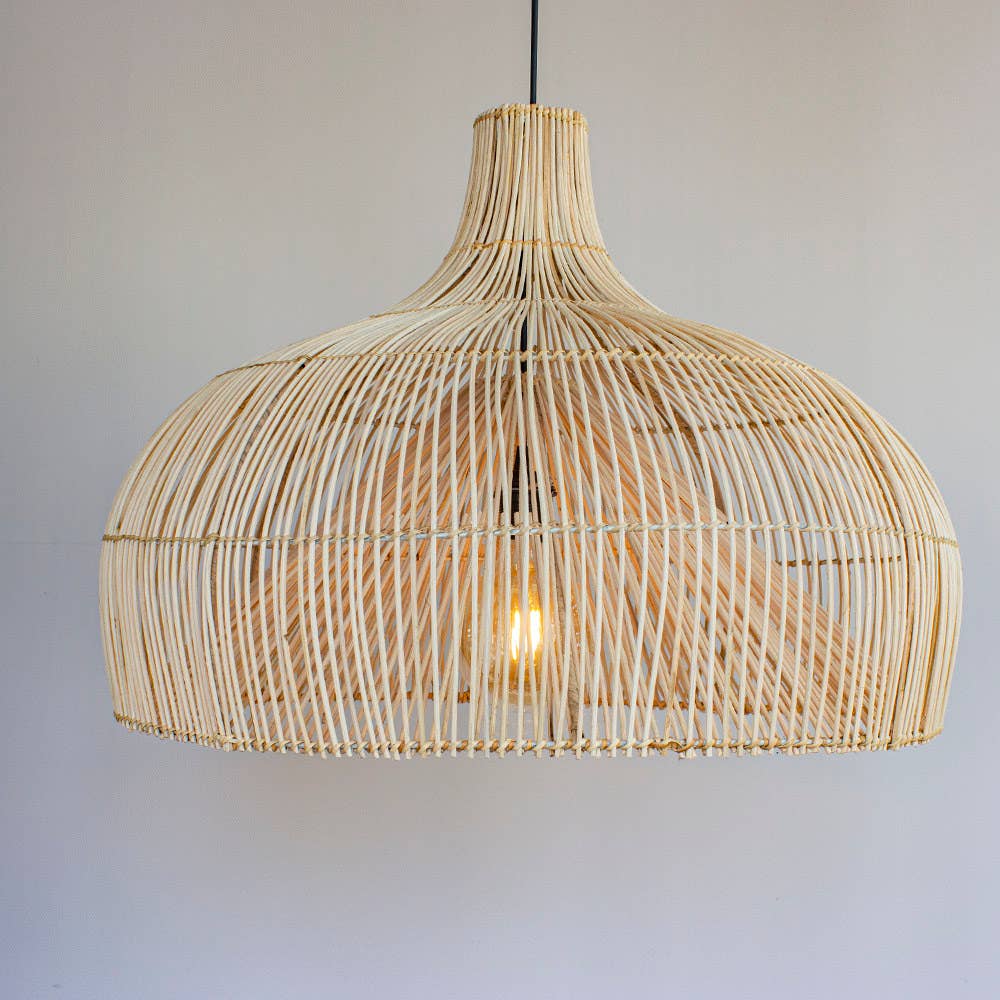 EARTHWARE - Wholesale Lamp Shade - Natural rattan lamp Maggie M2
