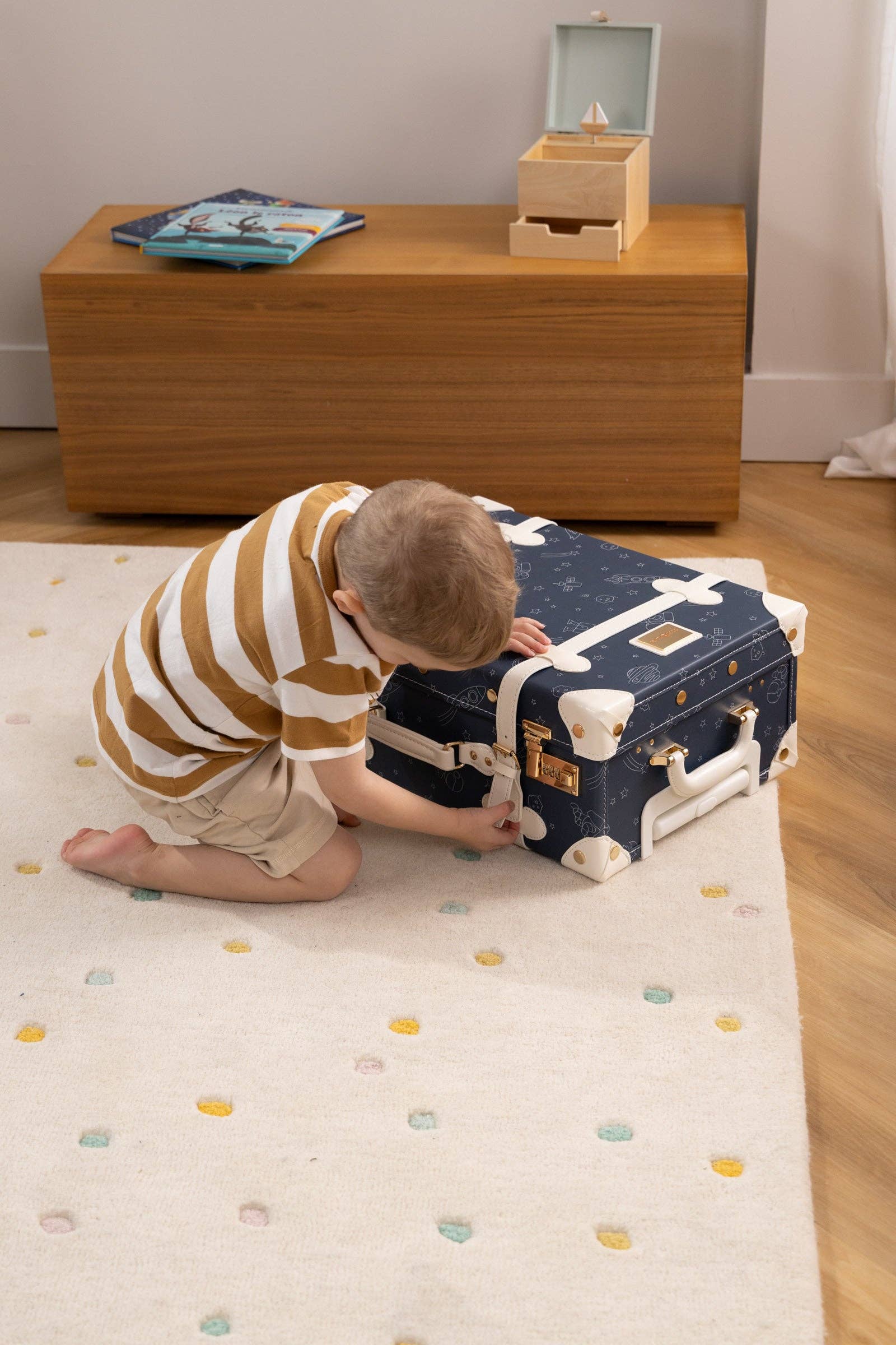 Coco Village - Wholesale Luggage - Kids - Vegan Leather Carry-On Suitcase - Space7