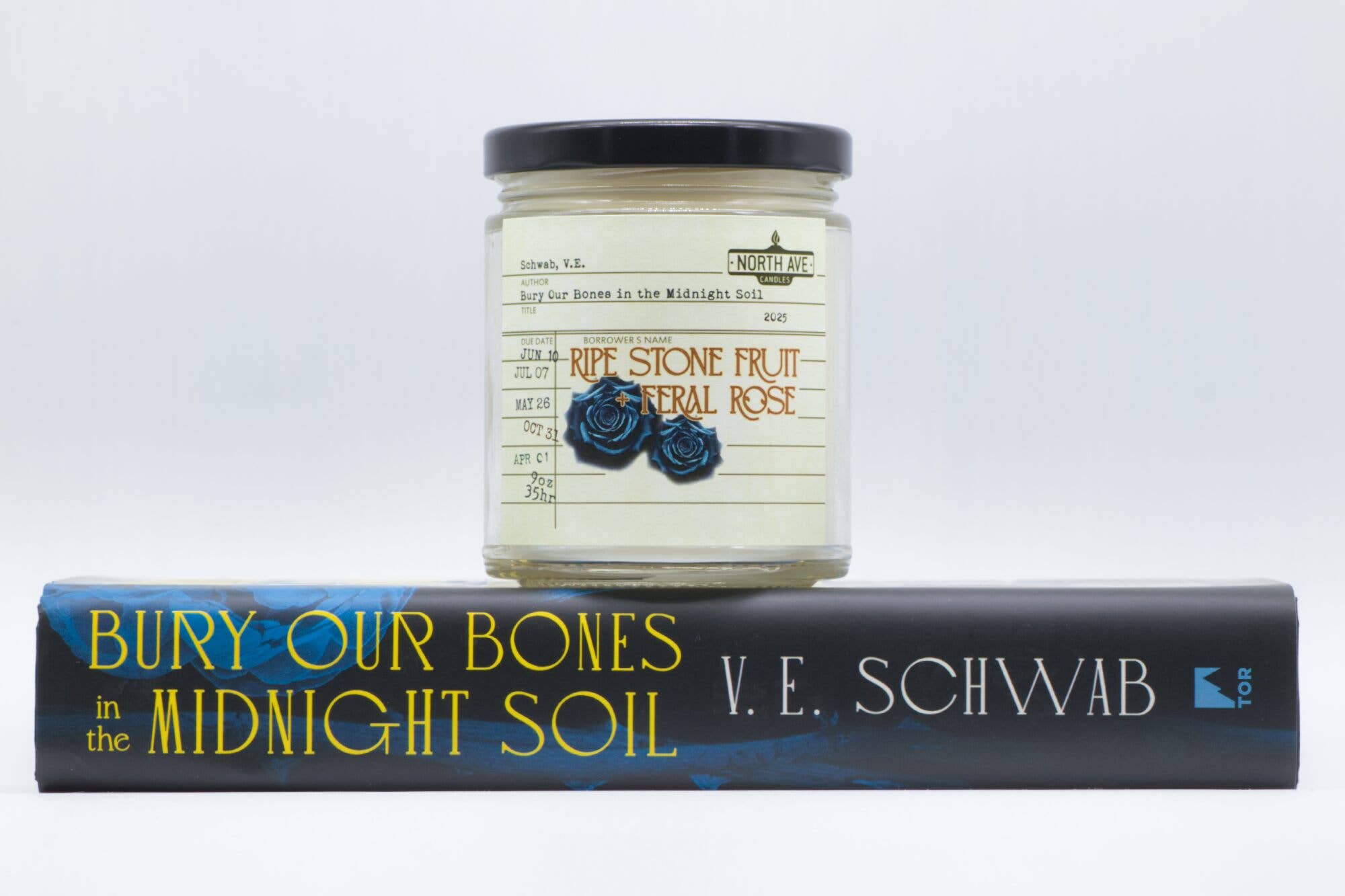 North Ave Candles - Wholesale Jar/Filled Candle - Book Candle / Bury Our Bones... / Bookstore Gifts2