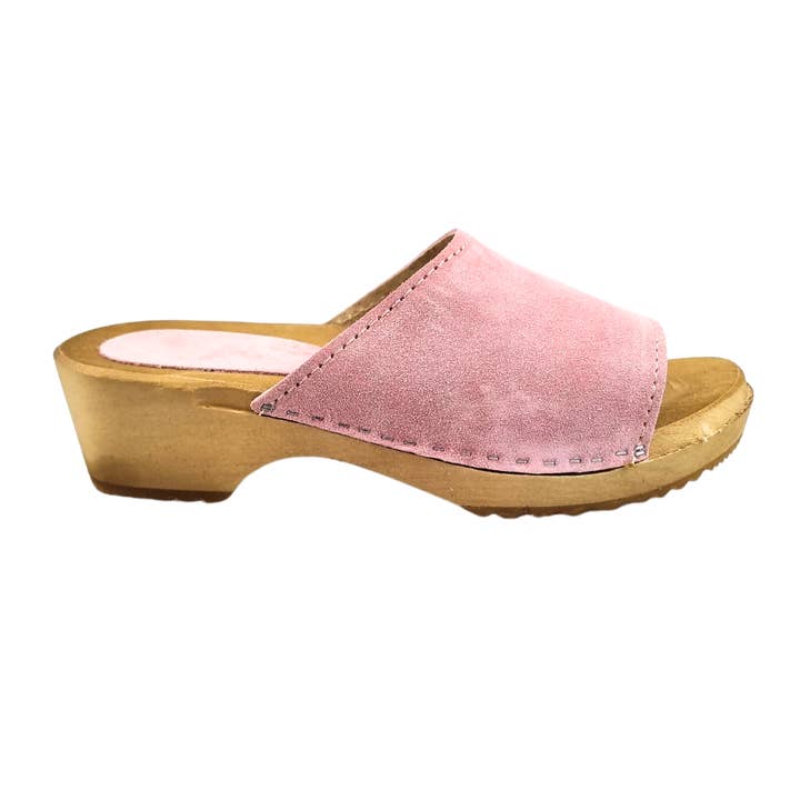 Pastel Pink Suede Sandals for wholesale by TRAAGOODS.COM