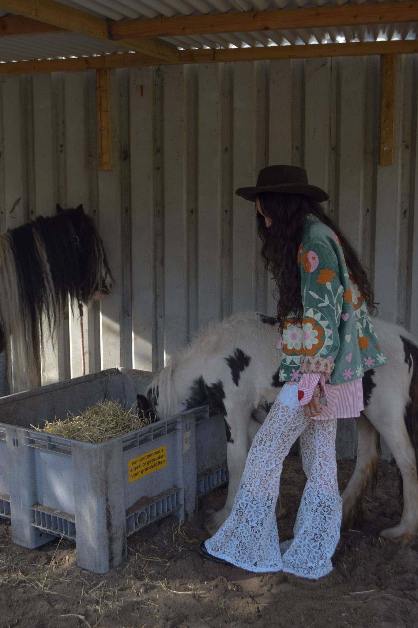 ToutVintage - Wholesale Jas - Dames - Velvet green yingyang5