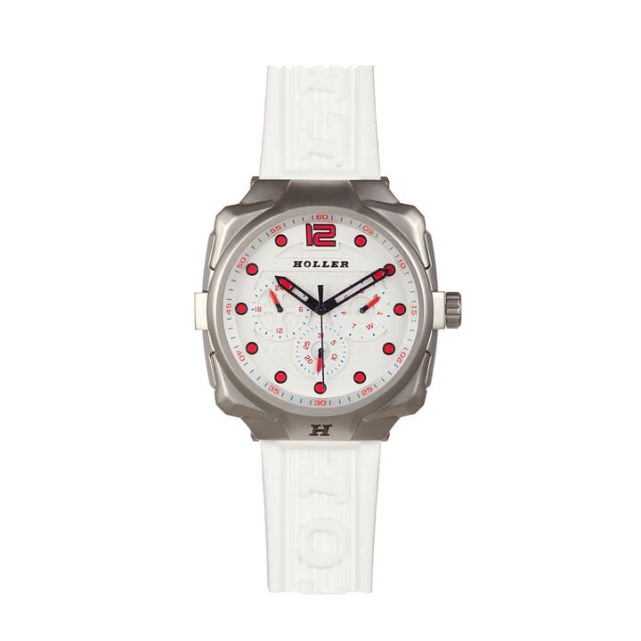 Impact White Chrono Watch HLW7657-A1 for wholesale by Holler