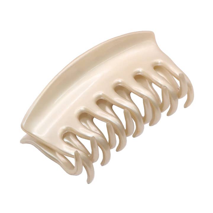 Parcelona Fransk Bue Medium 8 cm Celluloid Hårklo til Kvinder & Piger for engroshandel hos Parcelona