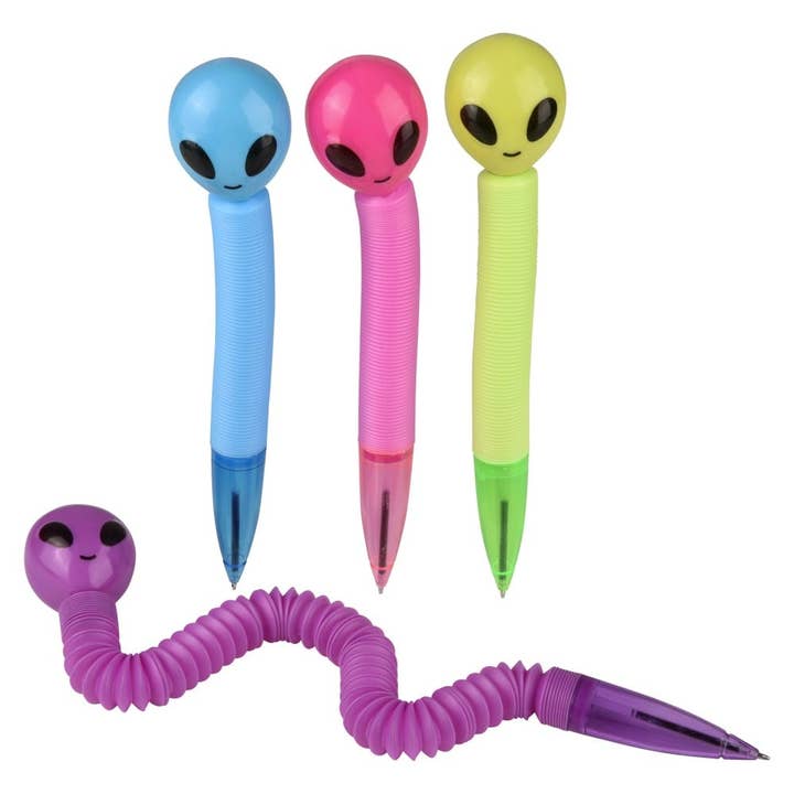 La Luna Bella - Toys – Großhandel Klassisches Spielzeug – Kinder – 8,5" Pop Tube Alien Stift 12er-Pack - LLB Toys