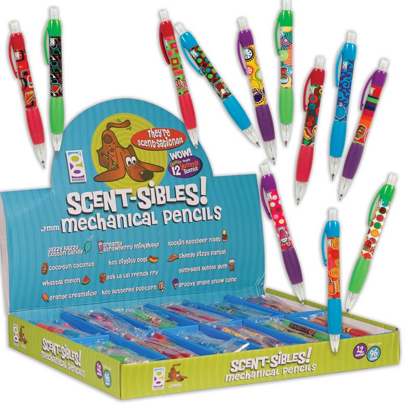 Geddes - Vendita all'ingrosso Matite - Assortimento di matite meccaniche Scent-Sibles 96/display4
