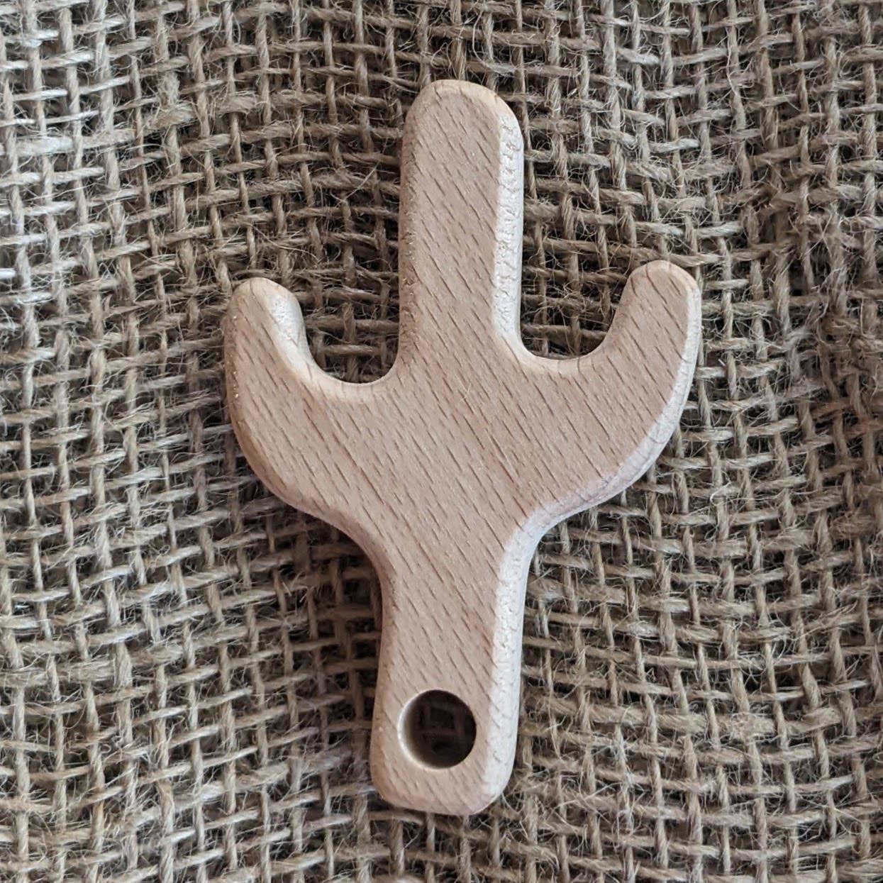 Brombie - Wholesale Teether (Not Clip-On) - Baby - Faux leather clip with wood teether & matching attachment8