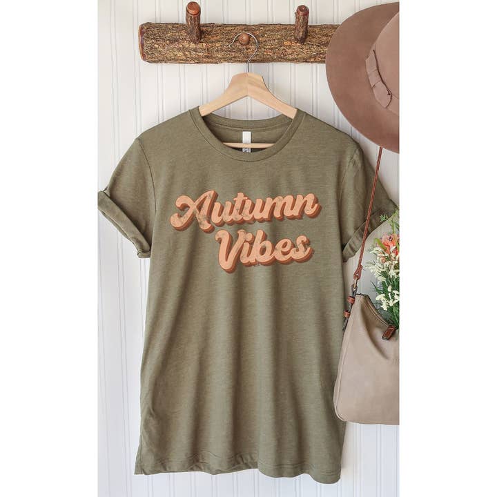 Vintage Autumn Vibes Graphic Tee PLUS for wholesale by Kissed Apparel