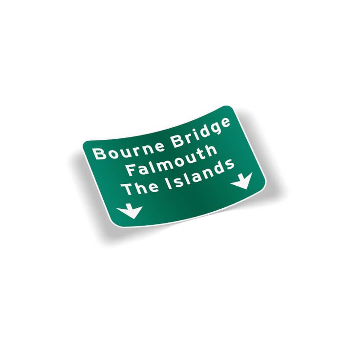 Cape Cod Stickers - Wholesale Sticker - Bourne Bridge Approach Cape Cod Waterproof Bumper Sticker