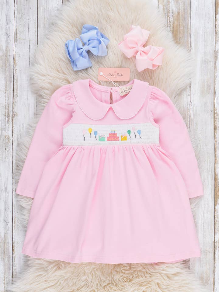 Balloon Bliss Smocked Dress for wholesale by Marie Nicole Clothing