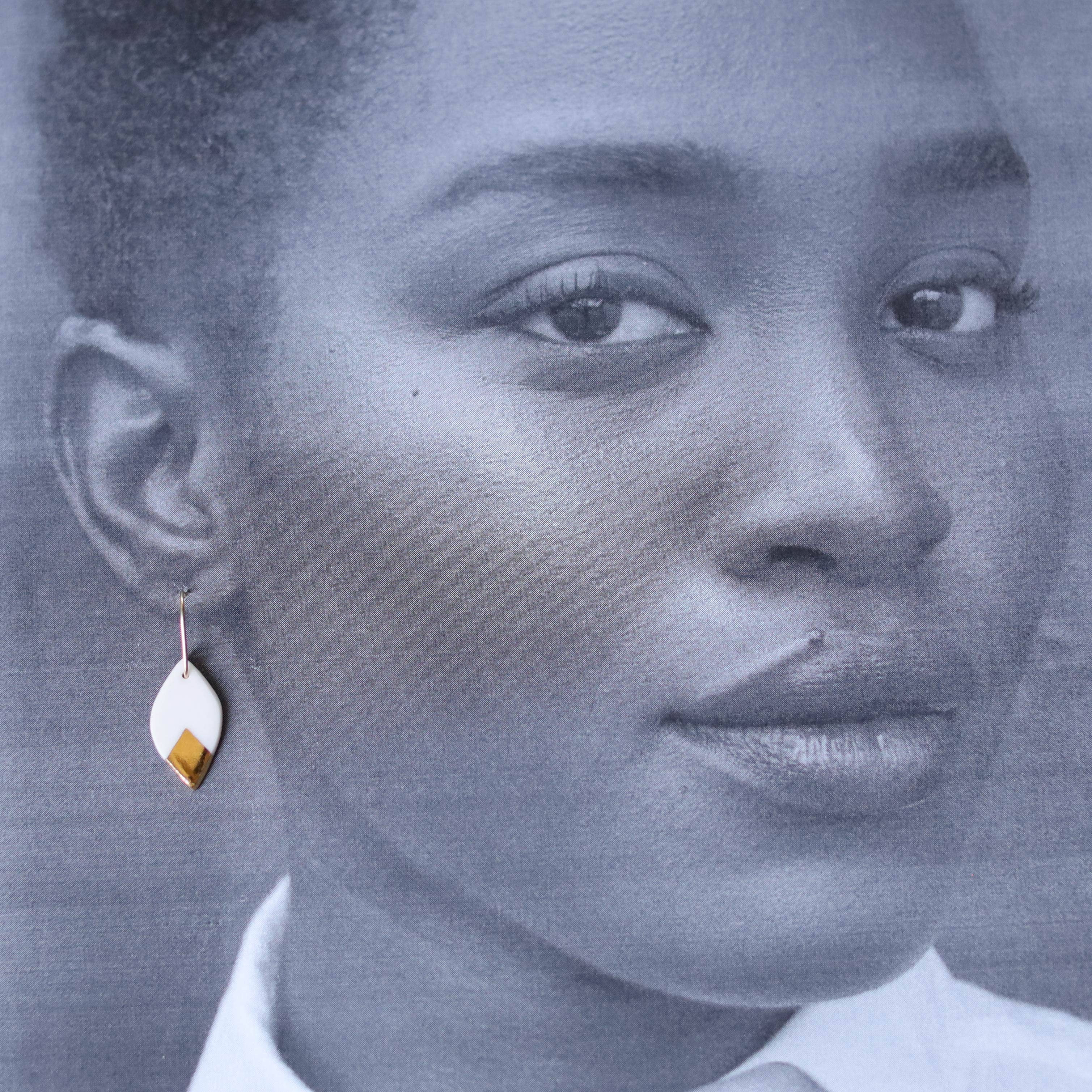 Remnant Studios - Wholesale Dangle Earrings - leaf earrings with gold accent1