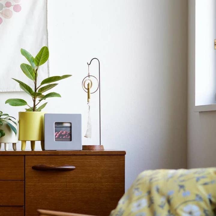 「FUNJI」In Japan - Wholesale Wind chime - Handmade Brass Wind Chime with Acacia Wood Stand1