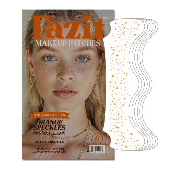 Orange Spirit Speckles Makeup Patches - Team Spirit Collection for wholesale by Fazit