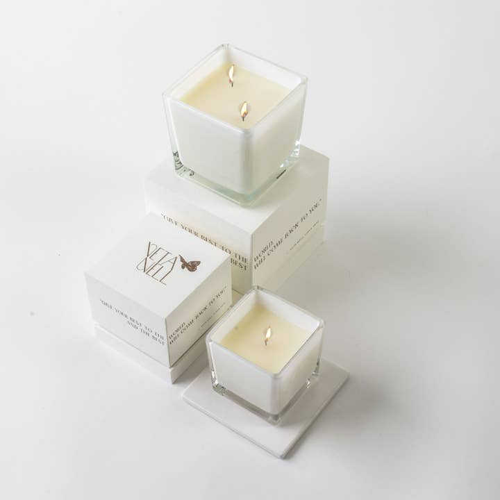 Veta Nell - Wholesale Jar/Filled Candle - BLANCO NO. 3 Candle | Lux Box | Coco Wax | Essential Oils7