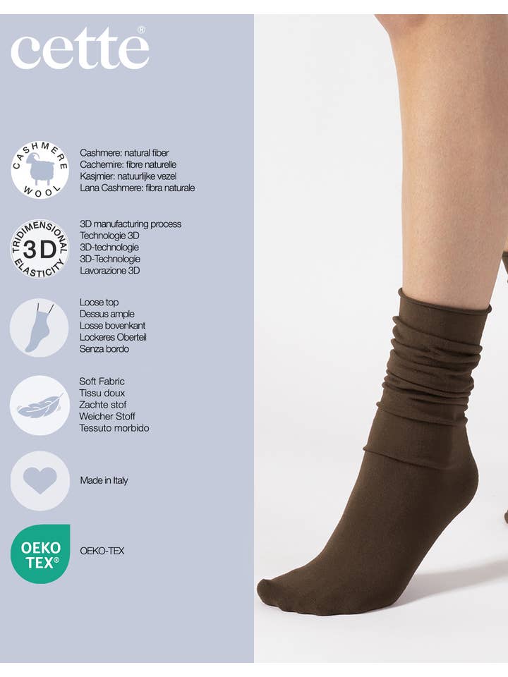 Cette - Wholesale Socks – Women's - Cashmere Wool Socks Loose Top, Winter Socks8