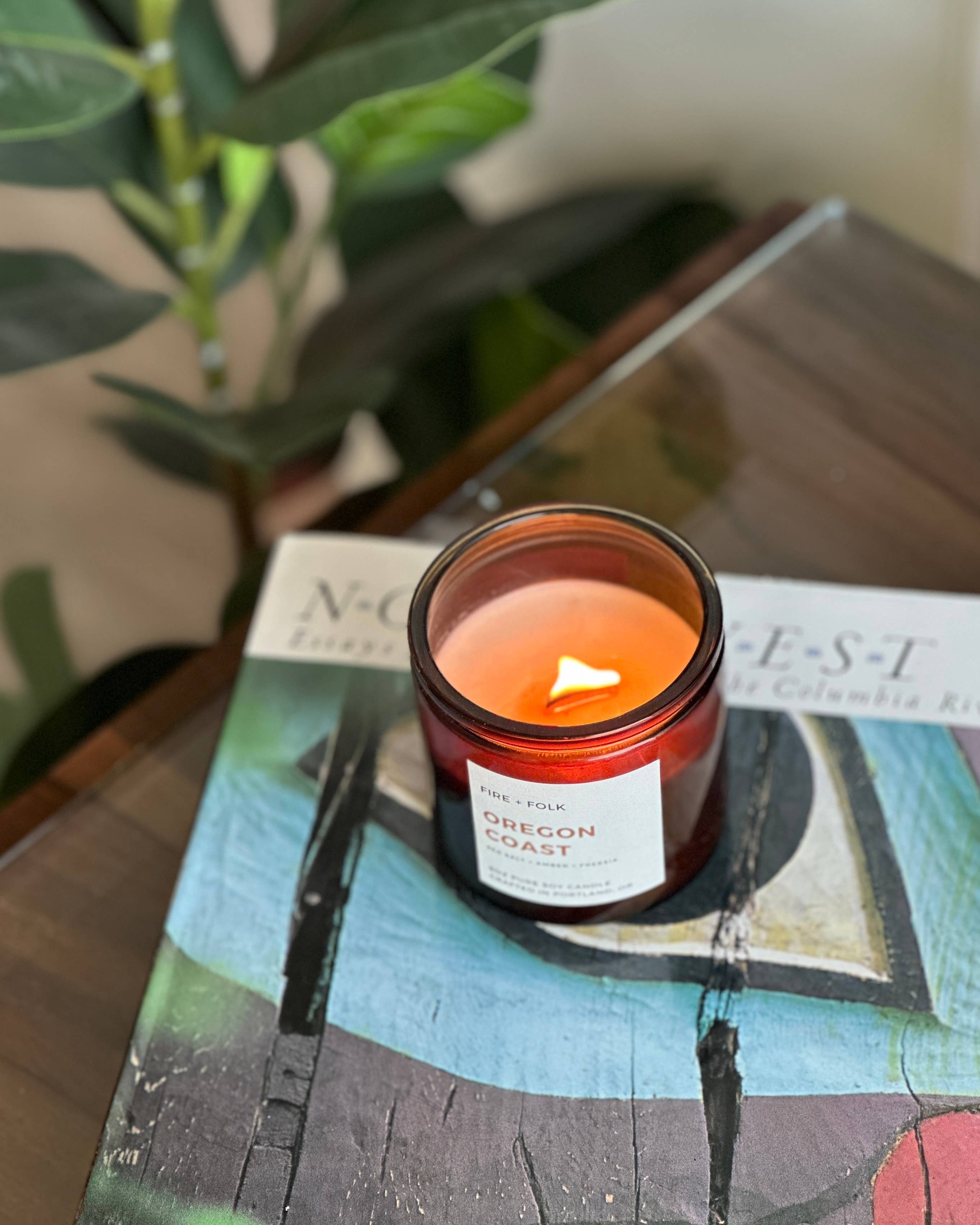 FIRE + FOLK - Wholesale Jar/Filled Candle - Oregon Coast | 9oz Lux Soy Candle3