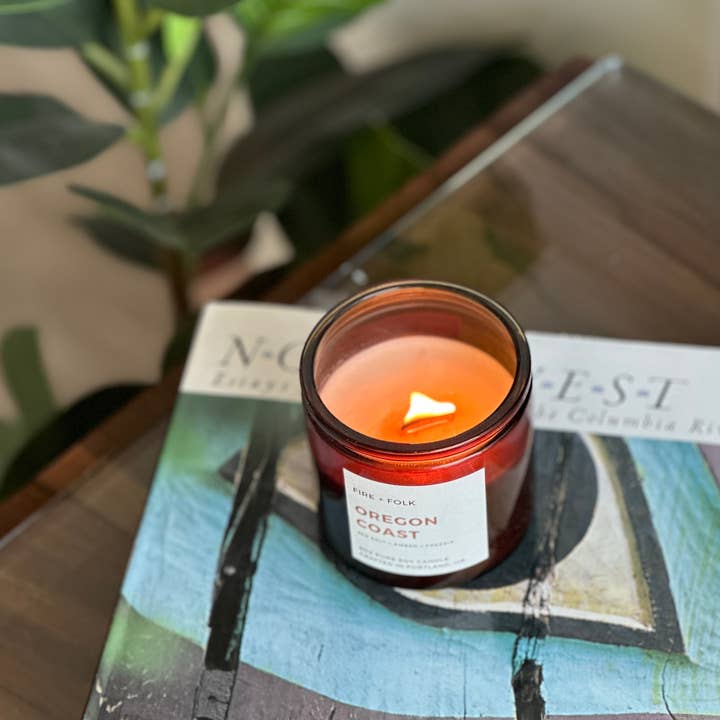 FIRE + FOLK - Wholesale Jar/Filled Candle - Oregon Coast | 9oz Lux Soy Candle3