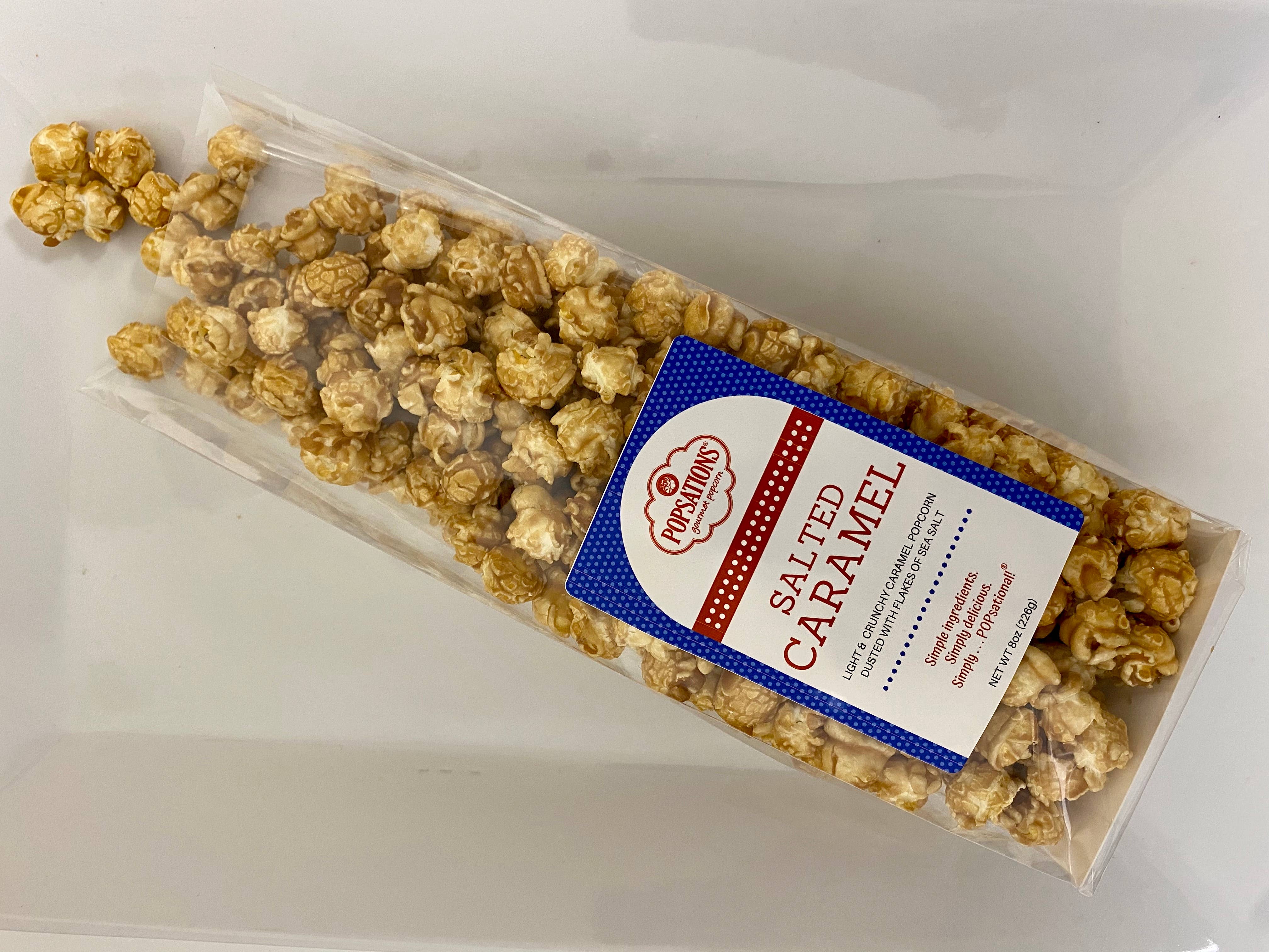 Popsations Popcorn Company - Wholesale Popcorn - Caramel Popcorn 8oz Ribbon Bag11
