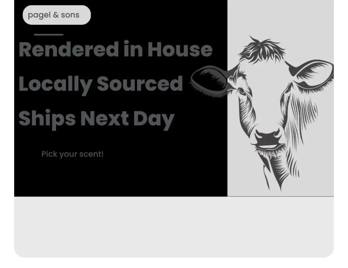 Pagel & Sons - Wholesale Body Wash/Shower Gel - Tallow Body Wash; Grassfed beef tallow shower gel6