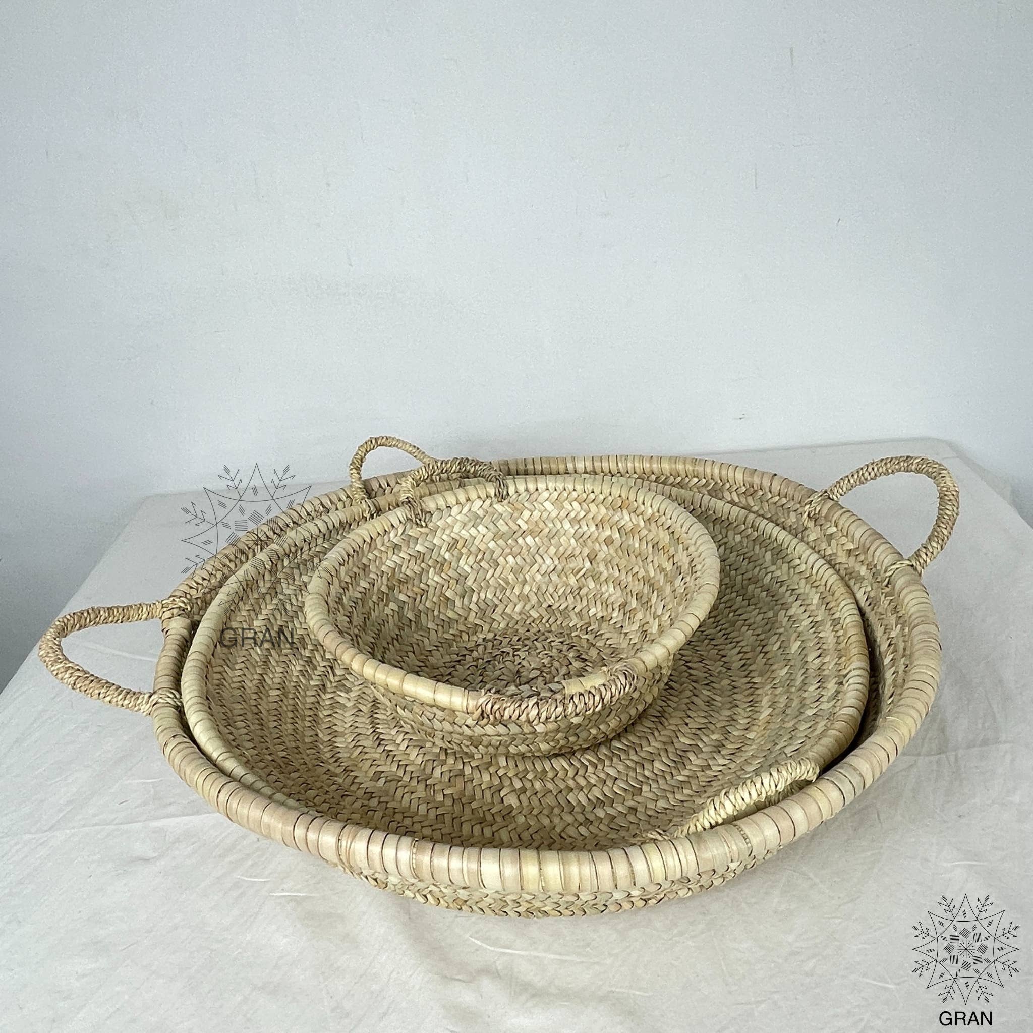 Gran Wholesale - Wholesale Decorative Plate/Dish/Bowl - Moroccan Straw Woven Plate, Handcrafted Wicker Plates9