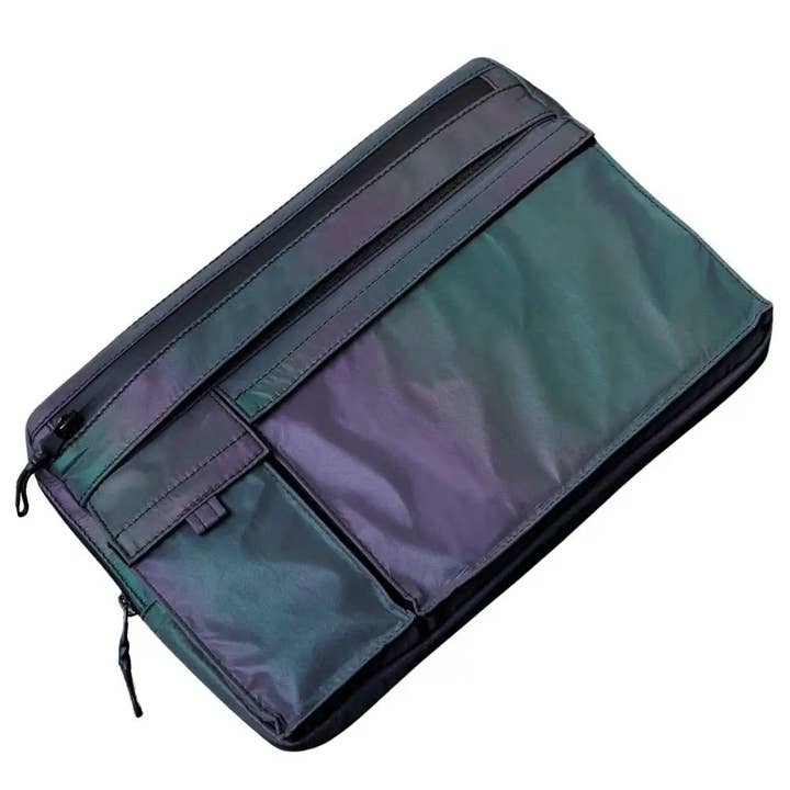 15-inch holographic reflective laptop sleeve - "Neon Dreams" for wholesale by Bomence