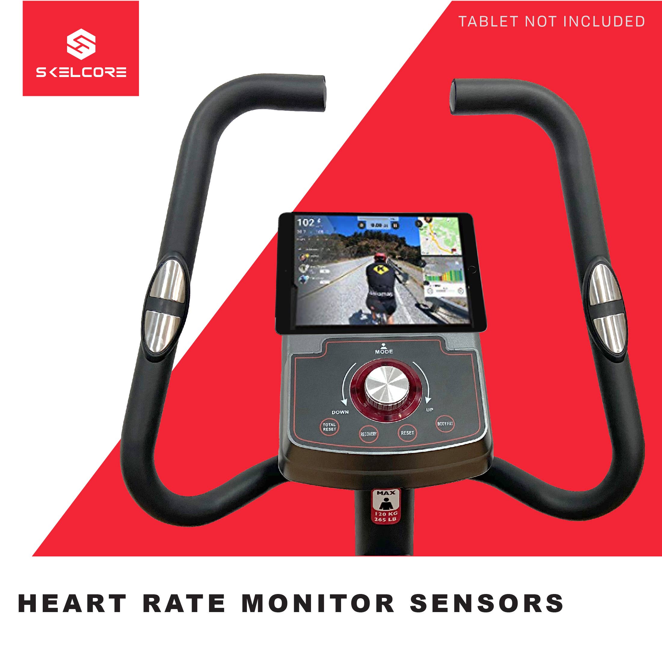 Black Skelcore Omega 390 Stationary Exercise Bike for wholesale on Faire7