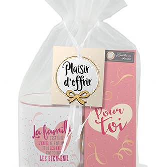 Set regalo Famille tazze+ lentilles au chocolat per la vendita all'ingrosso da parte di Art Grafik