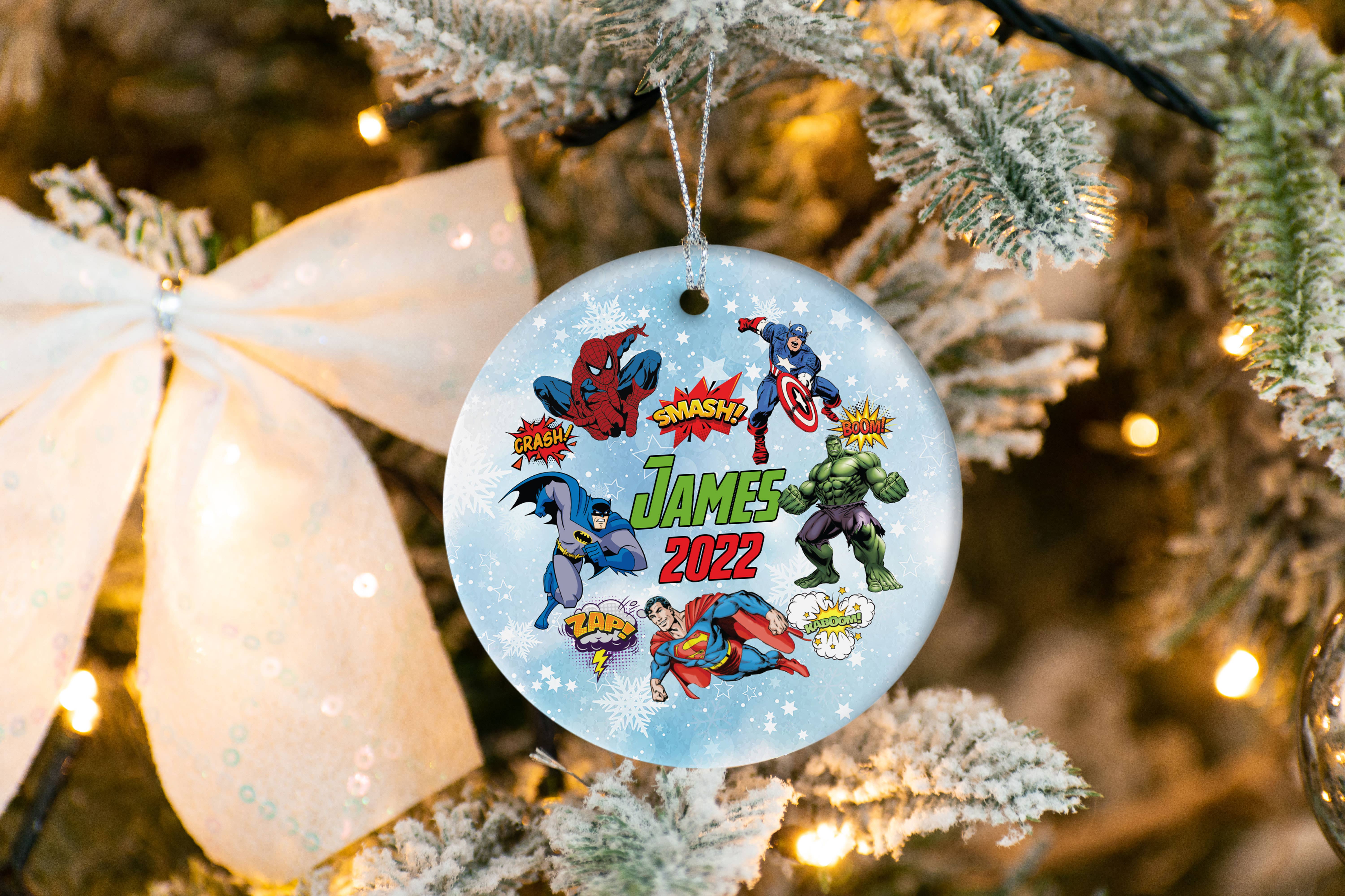 TMLECOM LTD – wholesale Ornament – Personalized Marvel DC Superhero Ornament, Marvel Avengers4