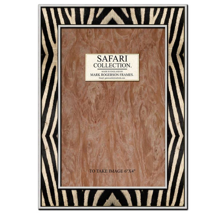 2269 Safari Zebra 6 „x4" fotoramme. for engroshandel hos Gator cards