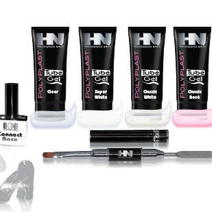HOLLYWOOD NAILS - Vente Sets de soins pour les ongles - Set professionnel de gel tubulaire PolyPlast