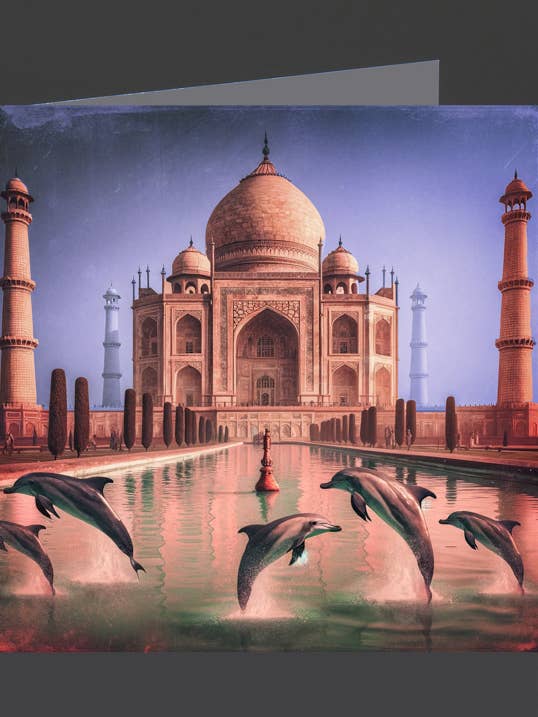 Taj Mahal 02 / Greeting Card for wholesale by Eliot Siegel & The British Art Gallery