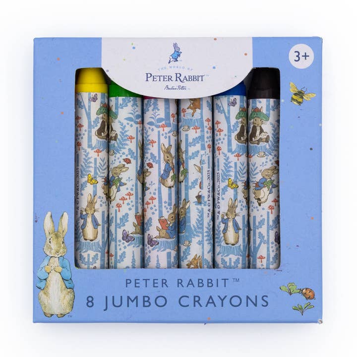 Peter Rabbit Set of 8 Jumbo Crayons for wholesale by Robert Frederick Ltd
