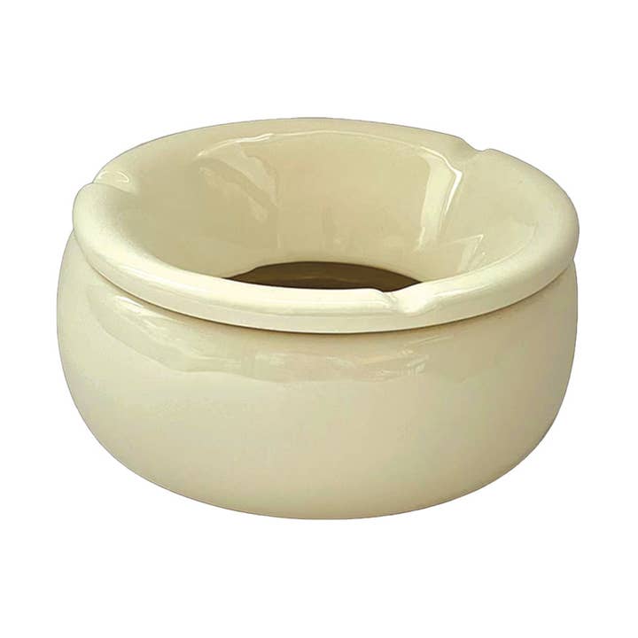 Off-white Adam ashtray D7 H4.5cm for wholesale by Opjet Paris