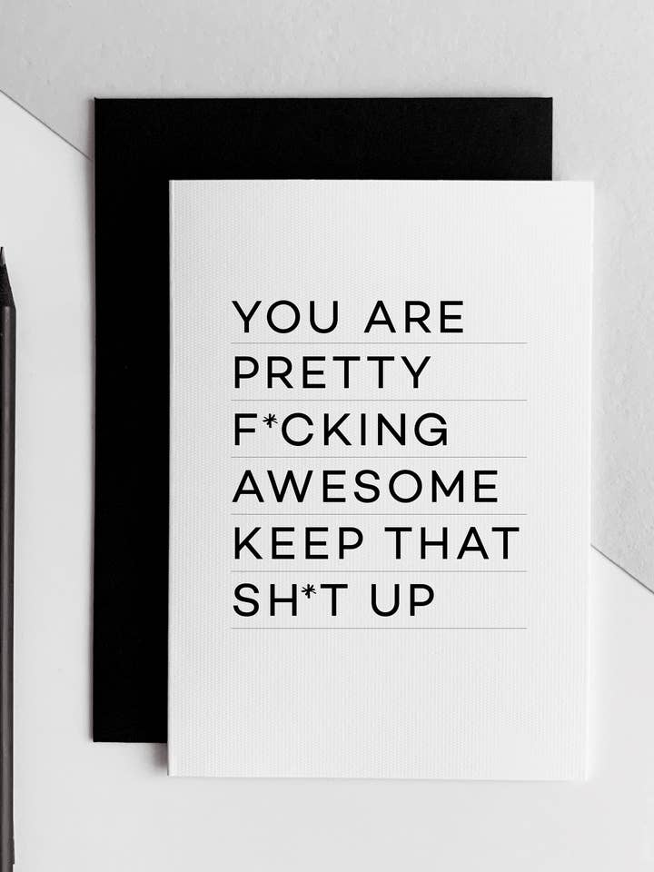 You Are Awesome Birthday/Thank You Card for wholesale by HELLO TIME