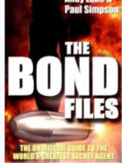 The Bond Files Andy Lane Book for wholesale by Real Retro