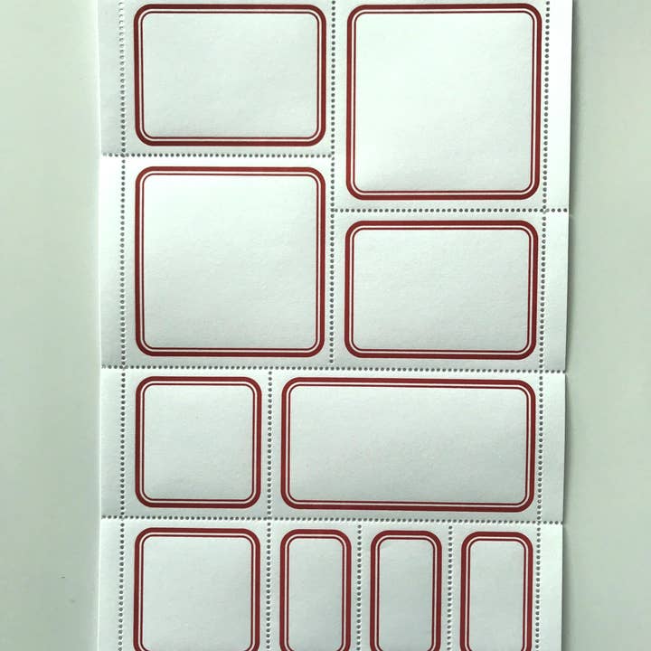 The Portland Stamp Company - Wholesale Gift Tag Label - Blank Labels — Classic, Red1