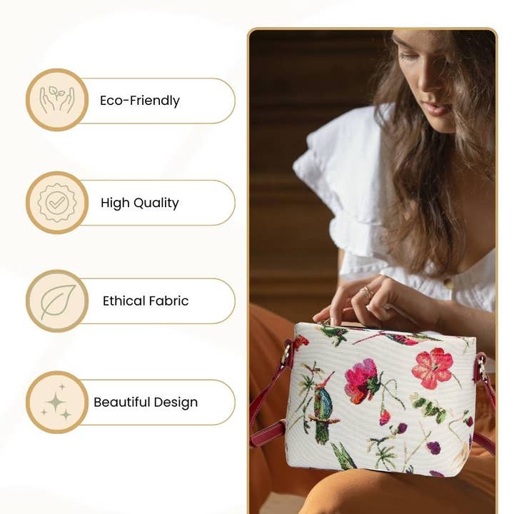 SignareArt - Wholesale Crossbody Bag - Women's - XB02-HUMM | HUMMINGBIRD CROSS BODY BAG PURSE HANDBAG4