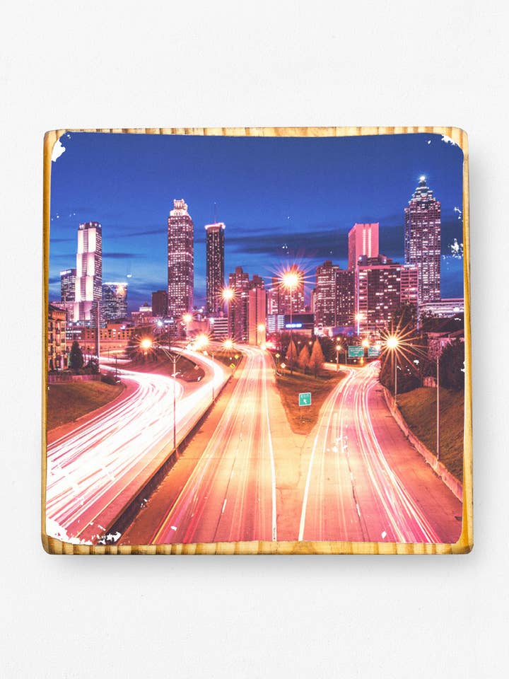 Atlanta, Georgia, Photo - Wood Art for wholesale by ARCHd