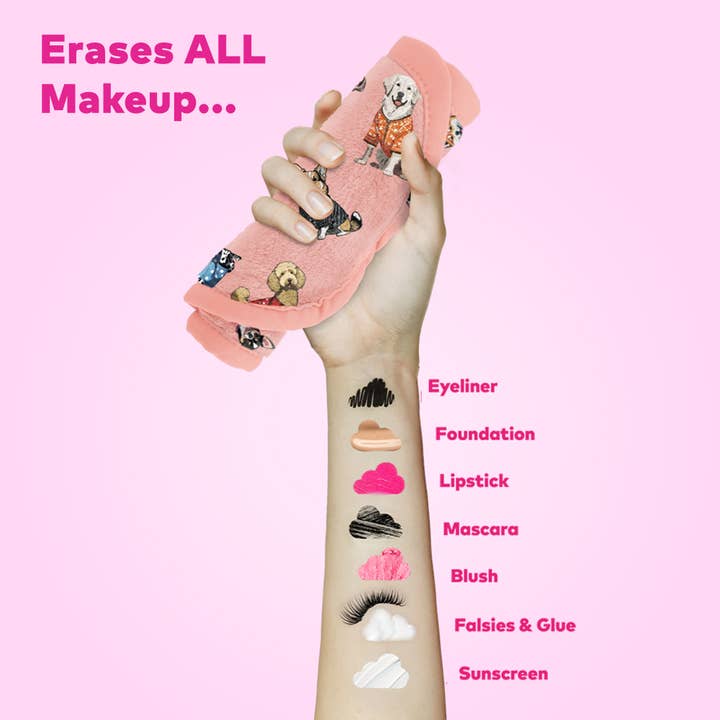 The Original MakeUp Eraser - Wholesale Makeup Remover - Puppy Print MakeUp Eraser PRO | The Pet Lover6