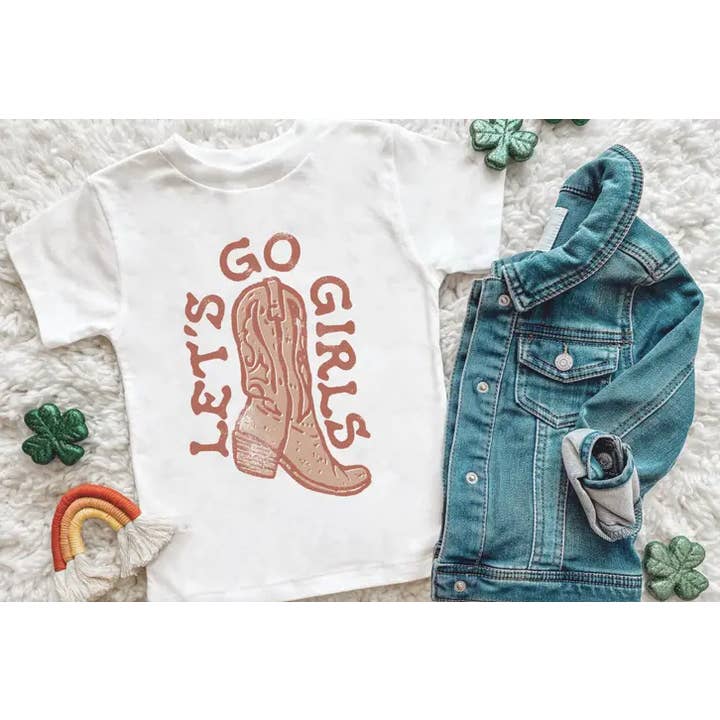 Let's Go Girls Kids Tee for wholesale by MidWest Tees