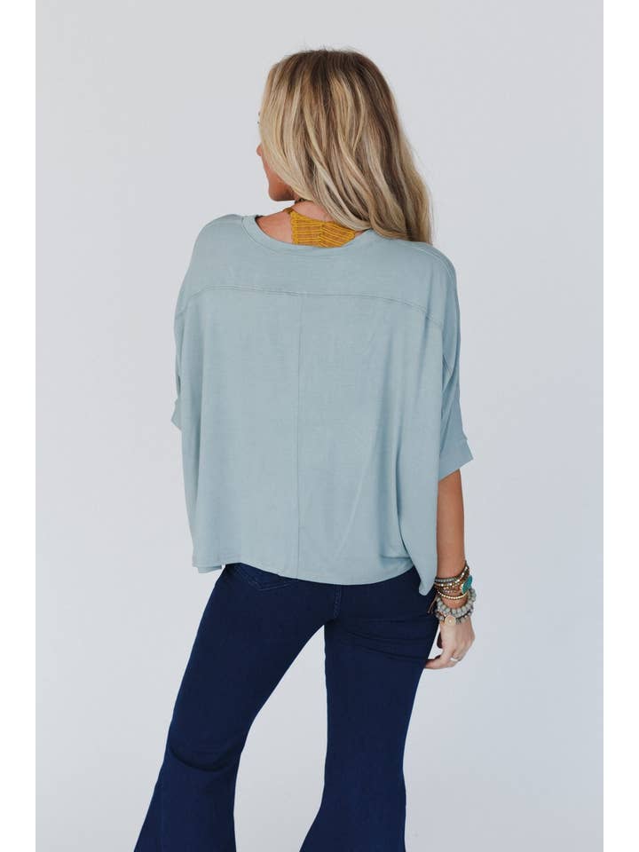 Three Bird Nest - Wholesale T-Shirt - Women's - Just Chillin' Tee - Sage