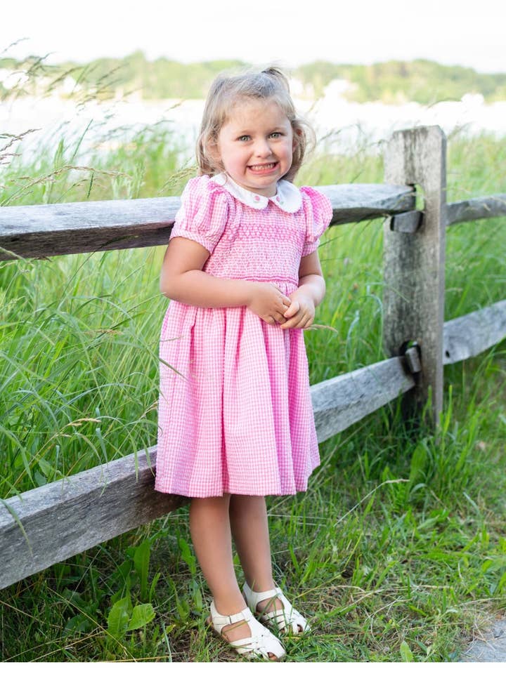 Pink Hydrangea Dress for wholesale by Maddie & Connor Co.