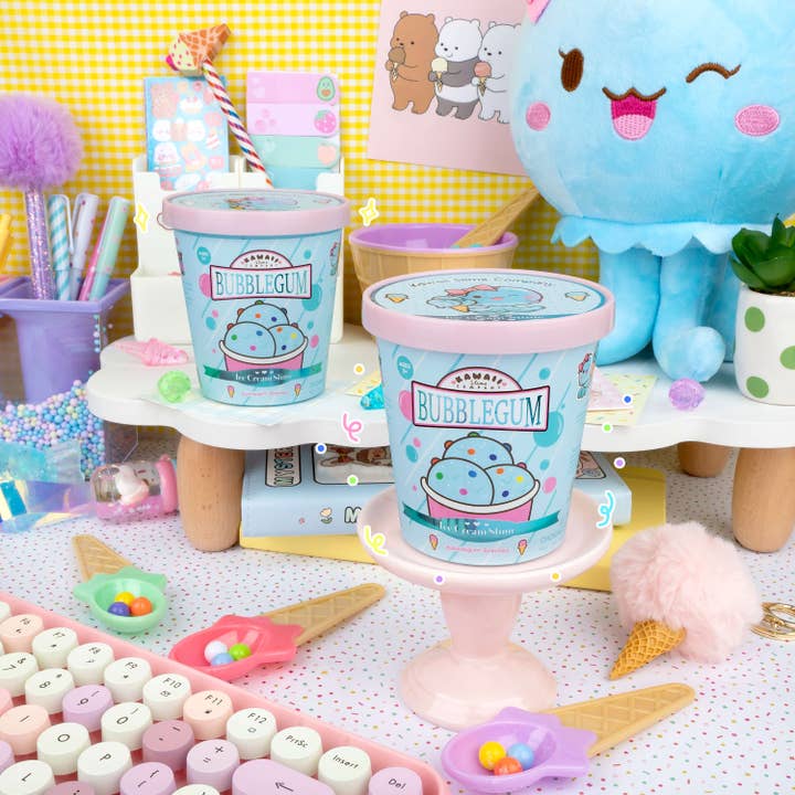 Kawaii Slime Company - Wholesale Putty/Slime - Kids - Bubblegum Scented Ice Cream Pint Slime (5pcs/case)4