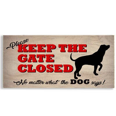 Close to the Bone Greeting Cards and Gifts - Wholesale Sign - #1101 Gate Closed